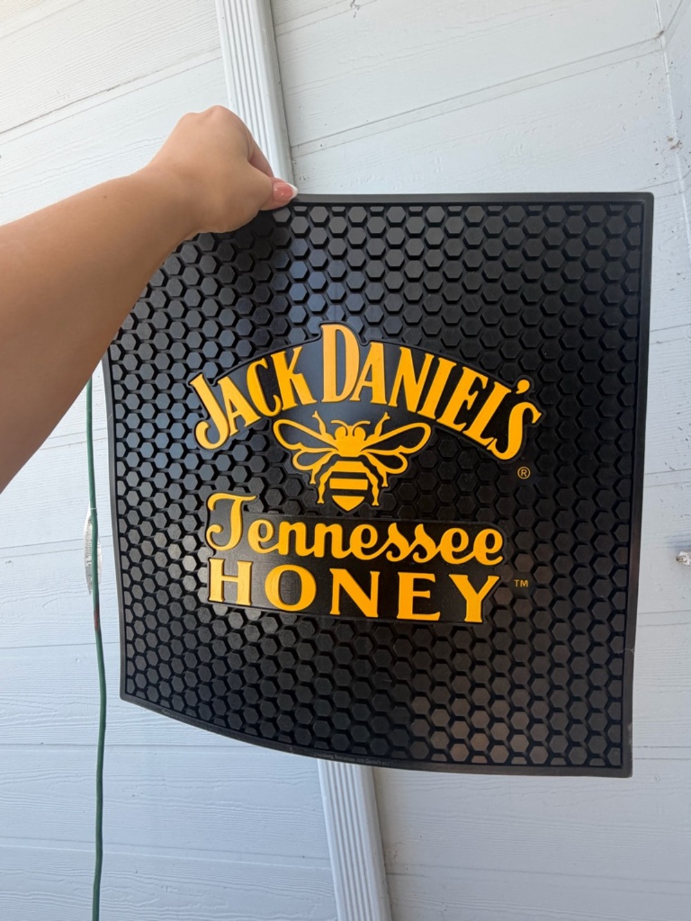 Jack Daniels Tennessee Honey Black and Gold Bar Mat